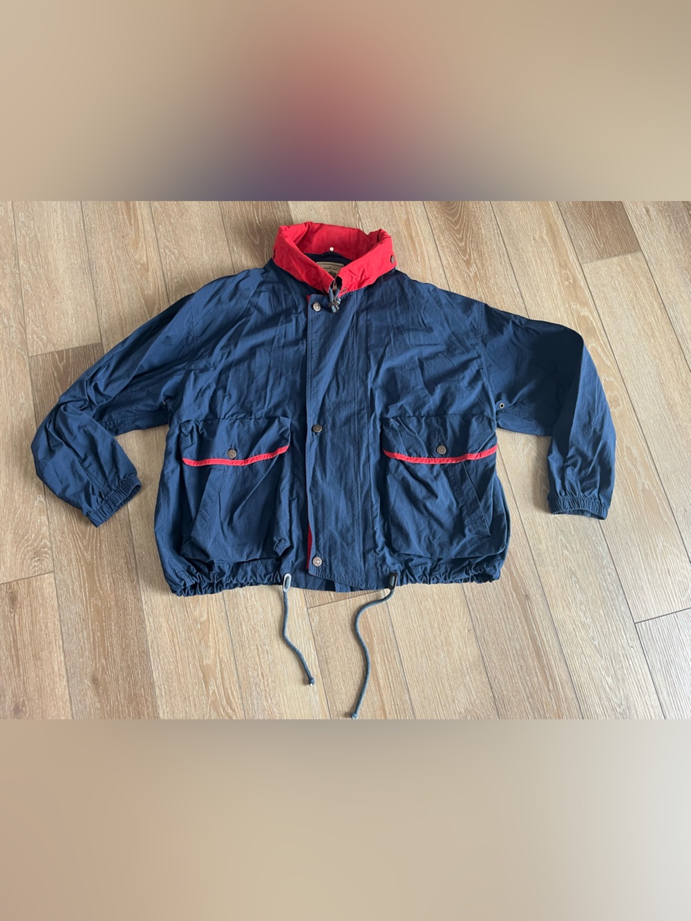 90's style Calvin Klein Sport colorblock navy blue & red jacket Size L